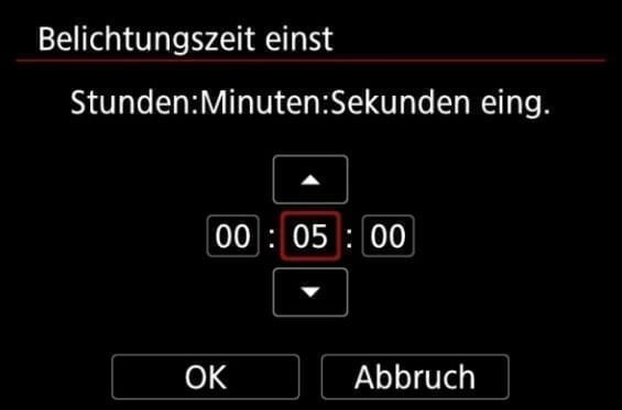 Langzeitbelichtungstimer